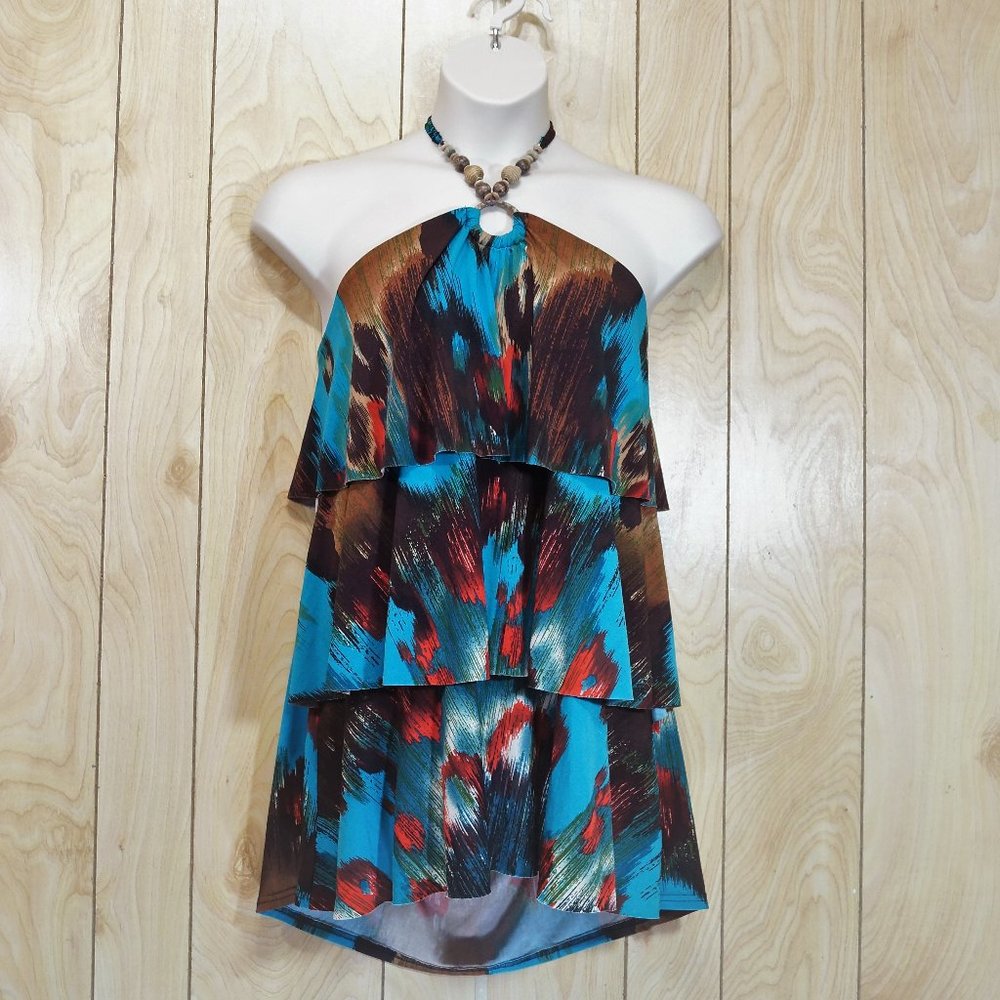 Penningtons Boho Halter Top with Bead Neckline